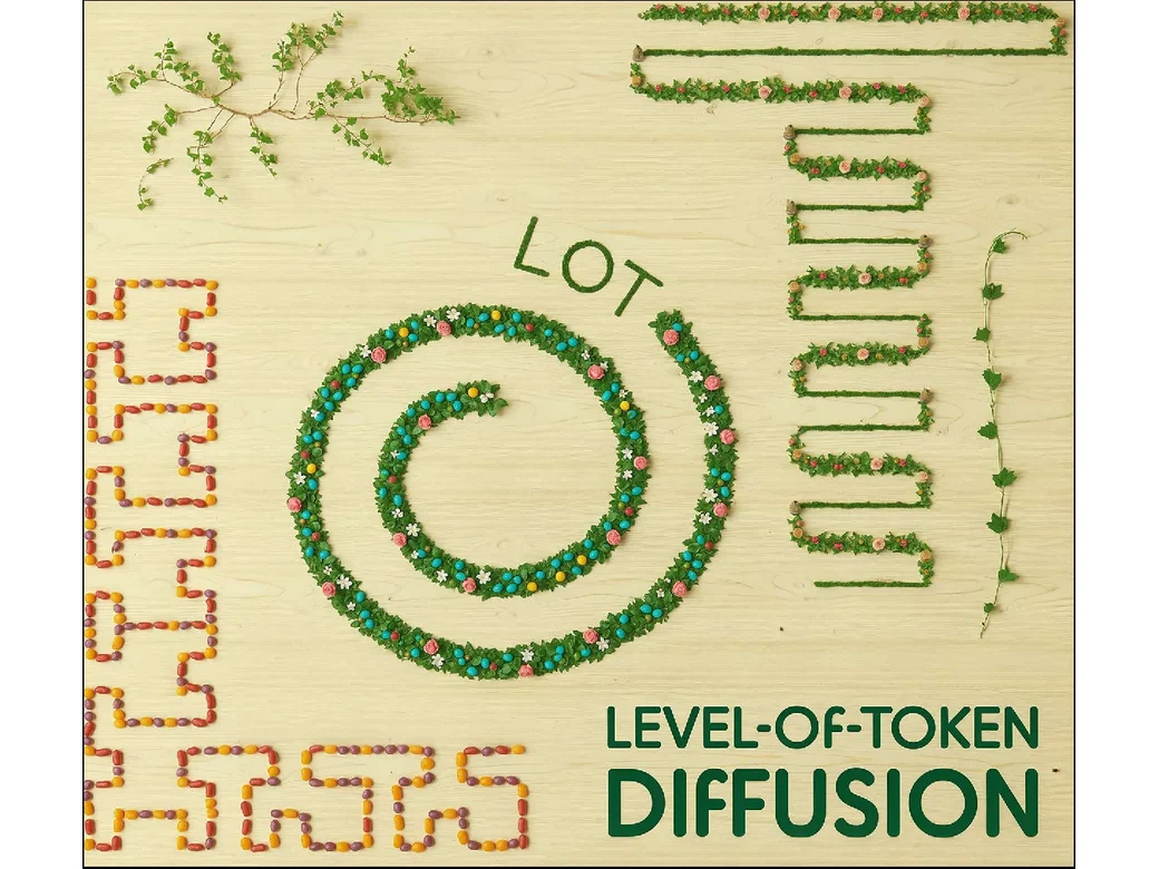 LoT Diffusion generated artwork with a spiral and regions of varying detail